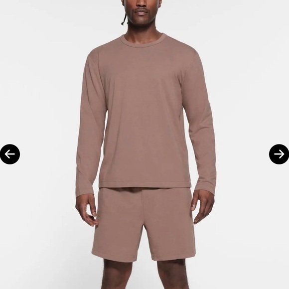 Skims Mens Lounge Jersey Long Sleeve - Picture 1 of 4
